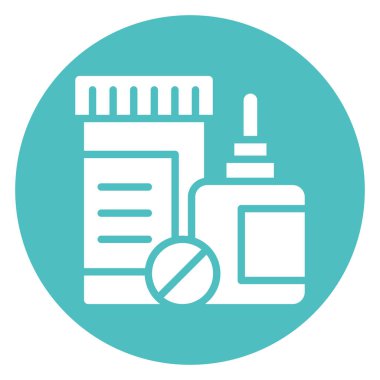 Tedavi ilacı Kolayca değiştirilebilen ya da düzenlenebilen izole edilmiş Vektör Simgesi