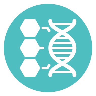 Kolayca değiştirilebilen ya da düzenlenebilen DNA analiz edilmiş Vektör Simgesi