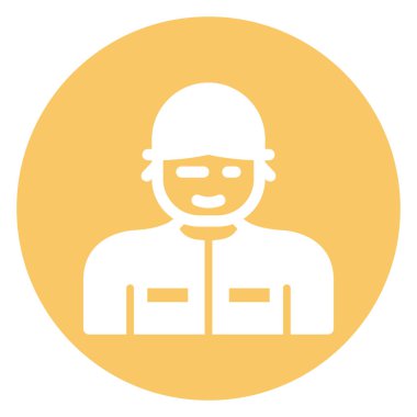 Cerrah İzole Vektör Simgesi Kolayca değiştirilebilir veya düzenlenebilir