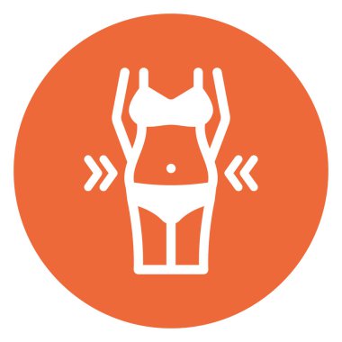 Kolayca değiştirilebilen ya da düzenlenebilen belden izole edilmiş vektör simgesi