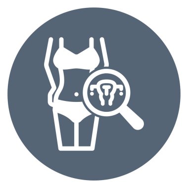 Vajinal Test Kolayca değiştirilebilen ya da düzenlenebilen izole edilmiş Vektör Simgesi