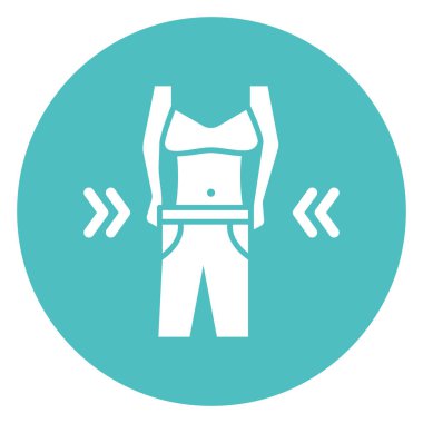 Kolayca değiştirilebilen ya da düzenlenebilen Anorexia izole edilmiş Vektör Simgesi