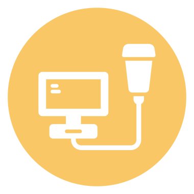 Tıbbi teknoloji izole edilmiş Vektör Simgesi kolayca değiştirilebilir veya düzenlenebilir