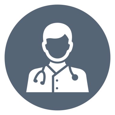 Kolayca değiştirilebilen ya da düzenlenebilen Doktor İzole Vektör Simgesi