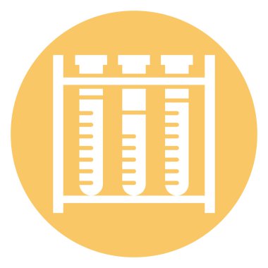 Kolayca değiştirilebilen ya da düzenlenebilen küçük tüp izole edilmiş Vektör Simgesi