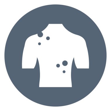 Kolayca değiştirilebilen ya da düzenlenebilen dermatolojik izole edilmiş Vektör Simgesi