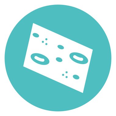 Kolayca değiştirilebilen veya düzenlenebilen kan virüsü izole edilmiş Vektör Simgesi