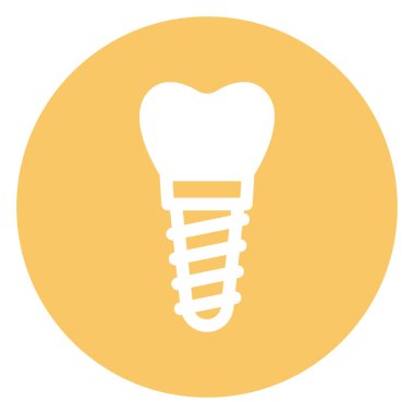 Kolayca değiştirilebilen ya da düzenlenebilen Dişçi İzole Vektör Simgesi