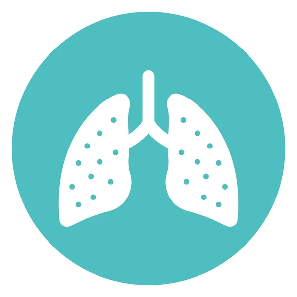 Lung Isolated Vector Icon Can Easily Modified Edit — Stock Vector