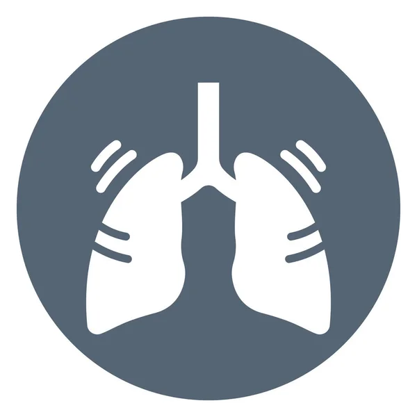 肺簡単に変更または編集することができます絶縁ベクトルアイコン — ストックベクタ