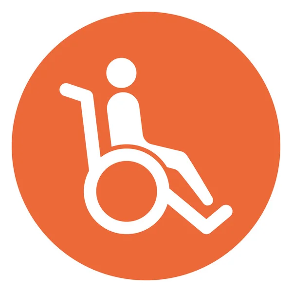 Icono Vector Aislado Por Discapacidad Que Puede Ser Fácilmente Modificado — Vector de stock