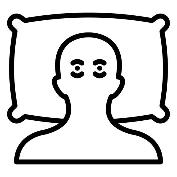 Rest Bed Isolated Vector Icon Can Easily Modified Edit — 스톡 벡터