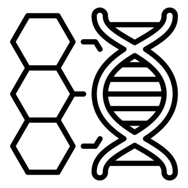 Kolayca değiştirilebilen ya da düzenlenebilen DNA analiz edilmiş Vektör Simgesi