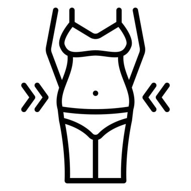 Kolayca değiştirilebilen ya da düzenlenebilen belden izole edilmiş vektör simgesi