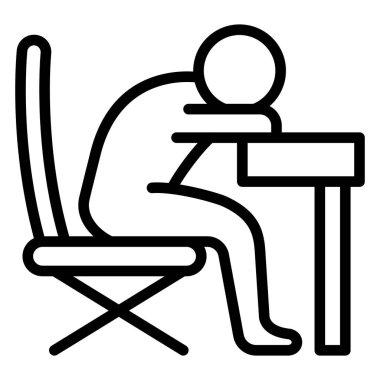 Kolayca değiştirilebilen ya da düzenlenebilen Burnout izole edilmiş Vektör Simgesi