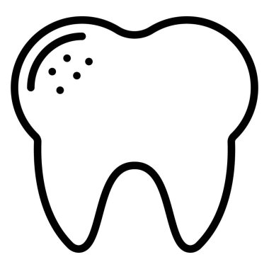  Kolayca değiştirilebilen ya da düzenlenebilen Dişçi İzole Vektör Simgesi