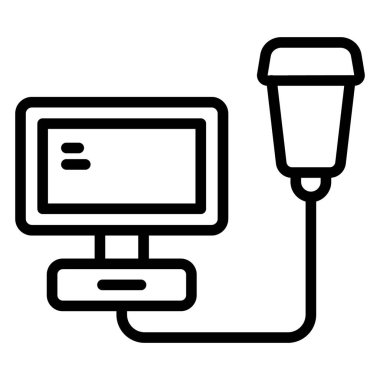 Tıbbi teknoloji izole edilmiş Vektör Simgesi kolayca değiştirilebilir veya düzenlenebilir