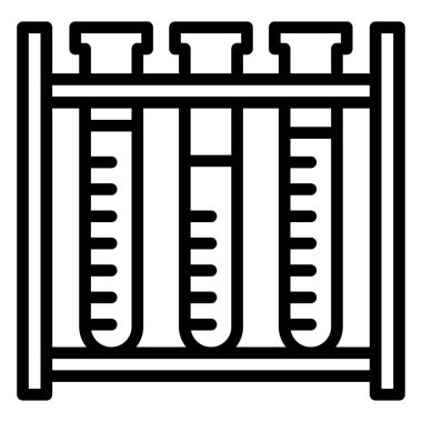 Kolayca değiştirilebilen ya da düzenlenebilen küçük tüp izole edilmiş Vektör Simgesi