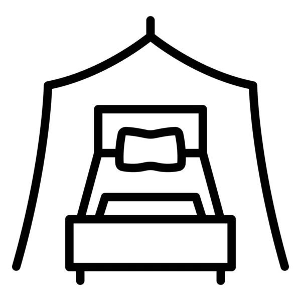 Спальня Изолированный Векторный Значок Который Легко Изменен Редактировать — стоковый вектор