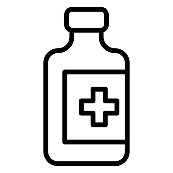 Cough Syrup Isolated Vector Icon Can Easily Modified Edit — Stock Vector