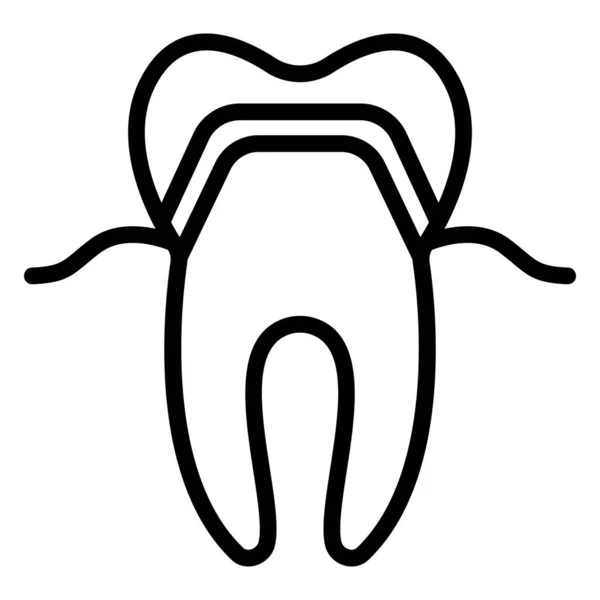 Icône Vectorielle Isolée Molaire Qui Peut Être Facilement Modifiée Modifiée — Image vectorielle