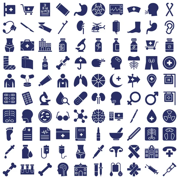 Medical Health Vector Icons Set Fully Editable — 스톡 벡터