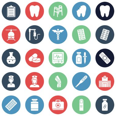 Tıbbi ve Sağlık Vektörü simgeleri tamamen düzenlenebilir