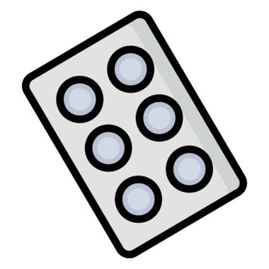 Haplar Strip İzole Vektör simgesi Kolayca değiştirilebilir veya düzenlenebilir