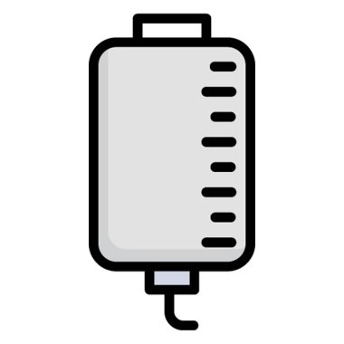 İnfüzyon Drip İzole Vektör simgesi kolayca değiştirilebilir ya da düzenlenebilir