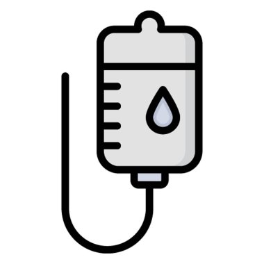 Kan Transfüzyonu İzole Vektör simgesi Kolayca değiştirilebilir veya düzenlenebilir