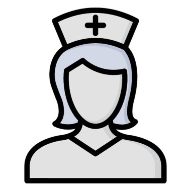 Bayan Doktor İzole Vektör simgesi kolayca değiştirilebilir ya da düzenlenebilir