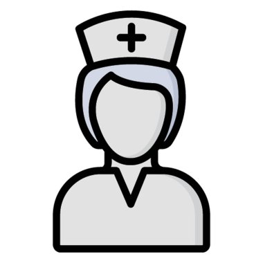 Kadın Doktor İzole Vektör simgesi Kolayca değiştirilebilir veya düzenlenebilir