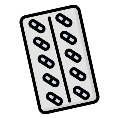 Haplar Strip İzole Vektör simgesi Kolayca değiştirilebilir veya düzenlenebilir