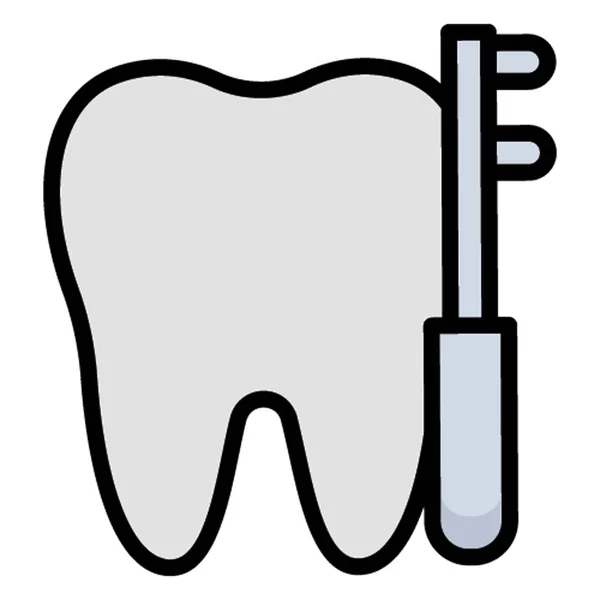 Isoliertes Vektorsymbol Für Zahnpflege Das Leicht Geändert Oder Bearbeitet Werden — Stockvektor