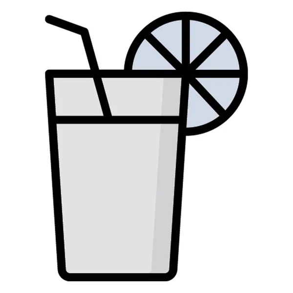 Lemonade Isolated Vector Icon Which Can Easily Modified Edit — 스톡 벡터