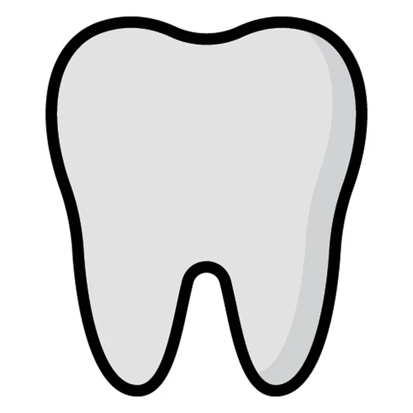 Zahnisoliertes Vektorsymbol Das Leicht Verändert Oder Bearbeitet Werden Kann — Stockvektor