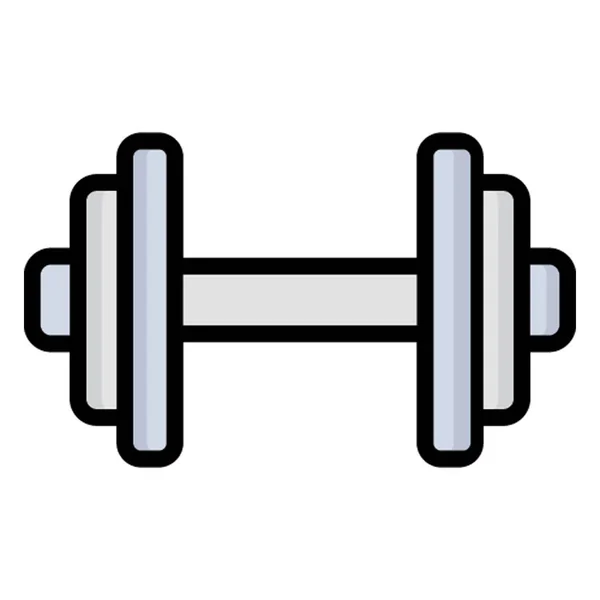 Dumbbell Izolált Vektor Ikon Amely Könnyen Módosítható Vagy Szerkeszthető — Stock Vector