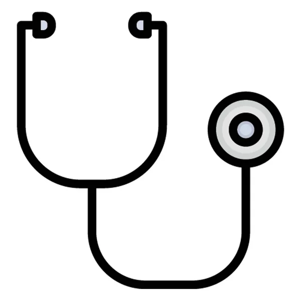 Stethoscope Isolated Vector Icon Which Can Easily Modified Edit — 스톡 벡터
