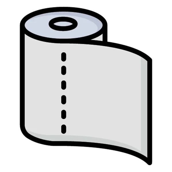 Tissue Roll Isolated Vector Icon Which Can Easily Modified Edit — Stock Vector