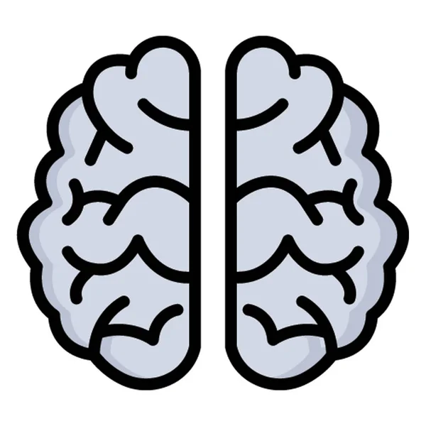 Ikona Lidského Mozku Izolovaný Vektor Který Lze Snadno Upravit Nebo — Stockový vektor