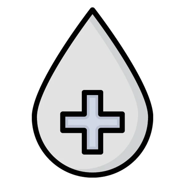 Icône Vectorielle Isolée Blood Aid Qui Peut Être Facilement Modifiée — Image vectorielle