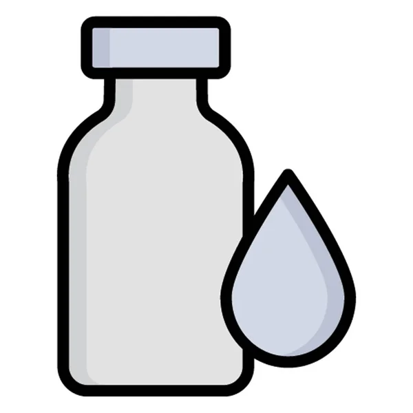 Syrup Bottle Isolated Vector Icon Which Can Easily Modified Edit — Stock Vector