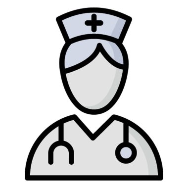 Kolayca değiştirilebilen ya da düzenlenebilen Doktor İzole Vektör simgesi