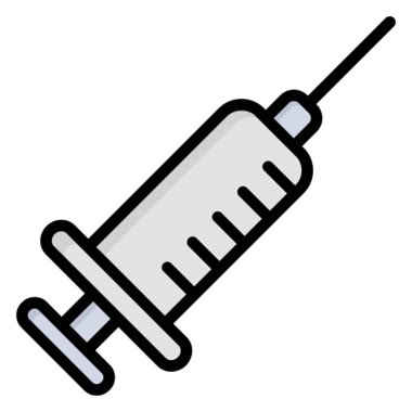 Kolayca değiştirilebilen veya düzenlenebilen enjeksiyon izole edilmiş Vektör simgesi