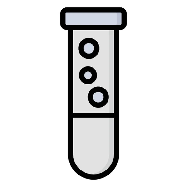 Test Tube Izolált Vektor Ikon Amely Könnyen Módosítható Vagy Szerkeszthető — Stock Vector