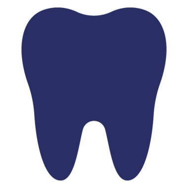 Sağlıklı Diş İzole Vektör simgesi Kolayca değiştirilebilir veya düzenlenebilir