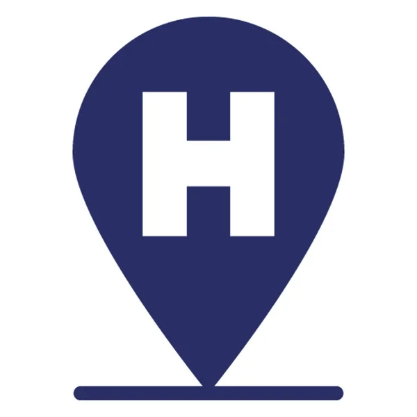 Hospital Location Isolated Vector Icon Which Can Easily Modified Edit — 스톡 벡터
