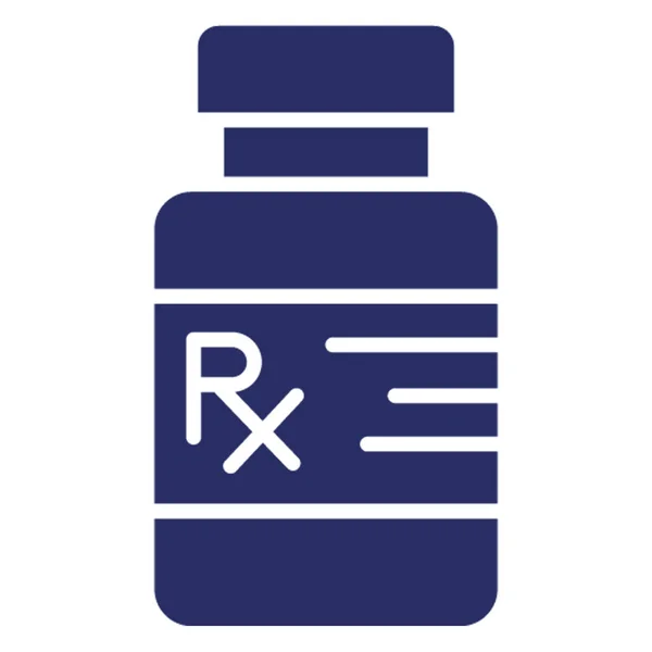 Icono Del Vector Aislado Del Tarro Medicina Que Puede Modificar — Vector de stock