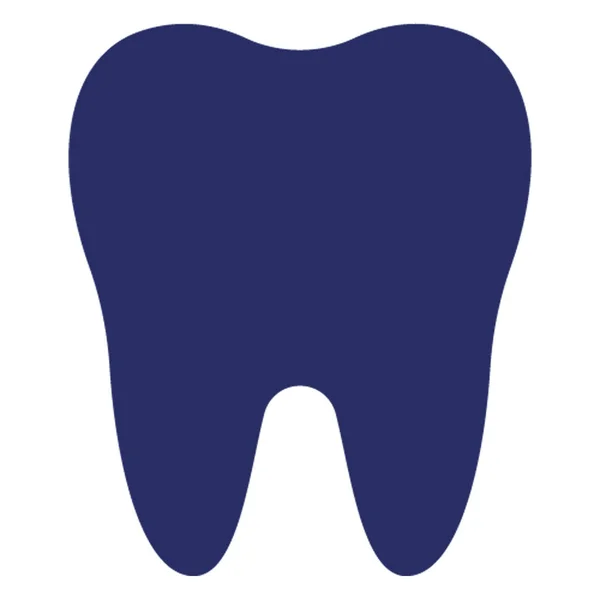 健康的な歯は簡単に変更または編集することができます絶縁ベクトルアイコン — ストックベクタ