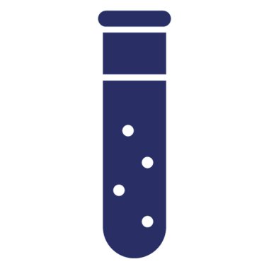 Kolayca değiştirilebilir veya düzenlenebilir test tübü izole edilmiş vektör simgesi